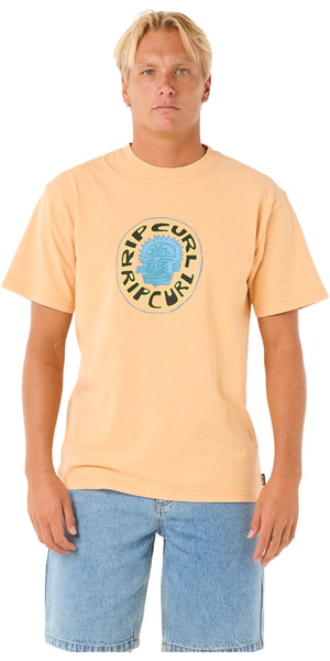 2025 Rip Curl Hombres Camiseta Raw Energy Visions 0OGMTE - Mandarin Zest